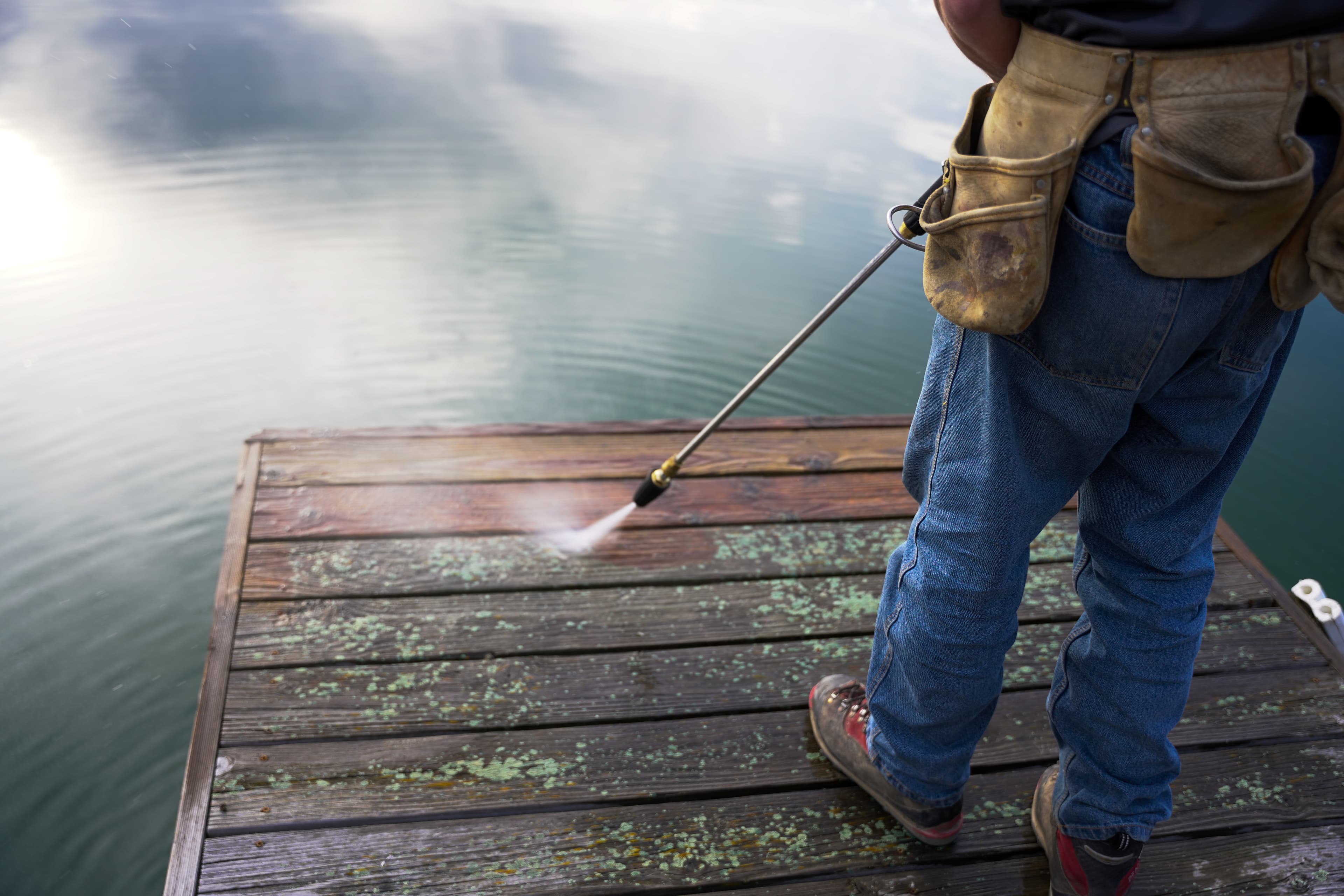 Okanagan dock pressure washing